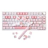 GK GAMAKAY 137 Keys Keycaps Set, MDA Profile Five-Sided Thermal Sublimation Keycap for 61/64/68/75/80/81/83/87/96/98/104/108 Layout Mechanical Gaming Keyboard (Cat)