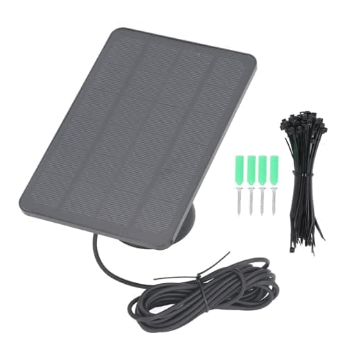 EIMSOAH Solar Panel Charger, 10W Premium Monocrystalline Silicon with Magnetic Water Proof Connector, IP65 Weatherproof for Pro 3 for Pro 4 (Black)