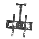 EliteBloom Tv Ceiling Mount Adjustable Bracket - Ceiling Tv Mount Bracket Fits 26-60 Inch Tvs Tv Mount Max 400X400Mm Adjustable Height Telescoping Tilt and Swivel Tv Stand,