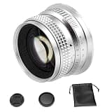 Pergear 50mm F1.4 Full Frame Manual Focus Lens for L Mount Cameras, Silver