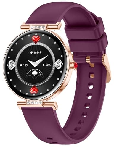 Smart Watch for Women with Blood Pressure Monitor Bluetooth Call 1.19" AMOLED Display 24/7 Heart Rate & Sleep Tracker Fitness Tracker Ladies Elegant Smartwatch with Notifications for ios & Android