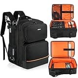 Audio Mixer Travel Case Fits for RODECaster Pro II,RODECaster Pro,RC Duo,Yamaha MG10XU,TC-Helicon GoXLR,Podcast DJ Mixer Backpack Bag with Multi-Pockets for Microphones,Cables,Podcast Equipment