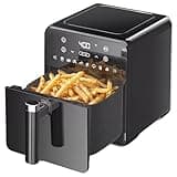 4QT Air Fryer, 8-in-1 Electric Hot Oven With Digital LED Touchscreen, Portable Smart Air Fryer For Kitchen, Black - Power: 1200 Watts, Nonstick, Dishwasher-safe Basket And Crisper Tray