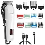 Mens Hair Clippers, Electric Clipper Cut Maching Cordless Trimmer Men Professional Machine Rechargeable Barber(12 Combs)