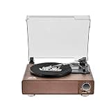Victor VHRP-1405 Amherst All-in-One 3-Speed Turntable with AudioStream, Bluetooth 6.0 in/Out, Built-in Stereo Speakers, USB MP3 Playback, RCA Outputs & Complete Starter Kit