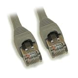MyCableMart 2ft Cat6A Shielded Ethernet RJ45 Patch Cable,Stranded,Snagless Booted,Gray