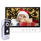 ONMYJFD Wired Video Door Phone System Intercom Doorbell with Outdoor IR Camera Remote Unlock for Home Security