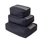 3Pcs Packing Cubes for Travel Compression, Compressible Expandable Large Luggage Suitcase Organizer Bags for Clothing, Space
