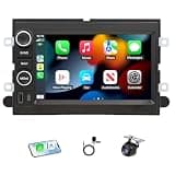 [4+64G] Car Radio Stereo for Ford F150 2004 2005 2006 2007 2008 with Wireless Carplay Android Auto Bluetooth Touch Screen Stereo with GPS WiFi FM Radio AHD