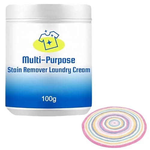 Clothes Stain Remover, 100g Stubborn Stains Cleaner, Oil Cleaner Cream for Fabric Clothes, Portable Laundry Stain for Home, Picnic, Sports Event, Outdoor Family Gatherings Barbecues