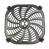 Air Fried Plate Tray And Corner Protectors Accessories Air Fryer Steaming Plate Tray Kitchen Appliance Accessories(24.4x24.4 cm)