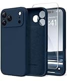 SuydanBox Magnetic for iPhone 17 Pro Max Case, Compatible with MagSafe, [Full Camera Protection][Screen Protector] Silicone Shockproof Protective Phone Case for iPhone 17 Pro Max 6.9", Cobalt Blue