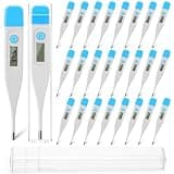 Gaillty 24 Pack Digital Thermometer for Adults Digital Oral Thermometer for Fever Basal Body Fast Reading Hard Probe for Underarm Rectal Mouth Temperature Measurement