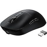 ATTACK SHARK X3 Wireless Gaming Mouse, 49g Ergonomic Computer Mouse, Triple Modes PAW3395 26K DPI Optical Sensor, 200h Battery Life, Programmable Buttons, Gaming Accessories for PC/Laptop/Mac (Black)