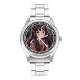 NTVOWPZO Three-Hand Analog Stainless Steel Watches for Men Easy Reader