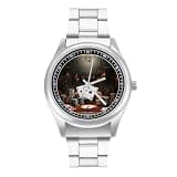 NTVOWPZO Three-Hand Analog Stainless Steel Watches for Men Easy Reader