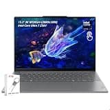 Lenovo Yoga Slim 7i Aura Edition - 2025 - Copilot+ PC - Intel Core Ultra 7 256V - 15.3" WUXGA 120Hz Touch - 16GB LPDDR5X 1TB SSD - 5MP RGB+IR Cam Backlit KB Win11 - Luna Grey - 2TB USB Drive, W/GaLiMu