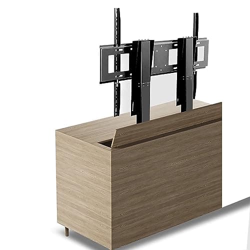 YUZDNM Tv Motorized Lift, Adjustable TV Mount Bracket, Tv Lift Mechanism with Remote, Dual Motor Lift Stroke 150cm/59.0inch, for 55" - 120" TVs Up to 130kg/286lb