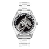 NTVOWPZO Three-Hand Analog Stainless Steel Watches for Men Easy Reader