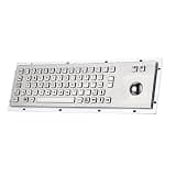 304 Stainless Steel Trackball Keyboard, All-in-One Industrial Mouse and PC Keyboard(USB)