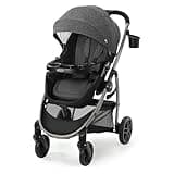 Graco Modes Pramette Stroller, 3-in-1 Baby Stroller, 3 Modes: Infant Car Seat Carrier (Car Seat Not Included), Infant Pramette to Toddler Stroller with Reversible Seat and One-Hand Fold, Redmond