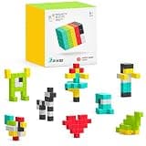 PIXIO Mini Magnetic Blocks Building Toy in The Pixel Art Style with Free App – 5/16" Magnetic Cubes Construction Set – Open Ended Creativity Toy for Kids – 100PCS Ages 6+