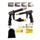 Jet Sweeper Nozzle Power Washer for Garden Hose, Ivy Ever Pressure Washer, 4-Mode Pressure Washer Wand for Patio Cleaning, Plant Watering, and Pet Washing (B)