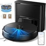 Kilgone Robot Vacuum and Mop Self-Emptying, 6000Pa No-Tangle Suction, LiDAR Multi-Floor Mapping, 90-Day Hands-Free, App, Alexa & Google Assistant for Pet Hair, Carpet & Hard Floor