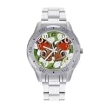 FekiLoot Watches for Men Big Face Stainless Steel Wristwatch Casual Watch