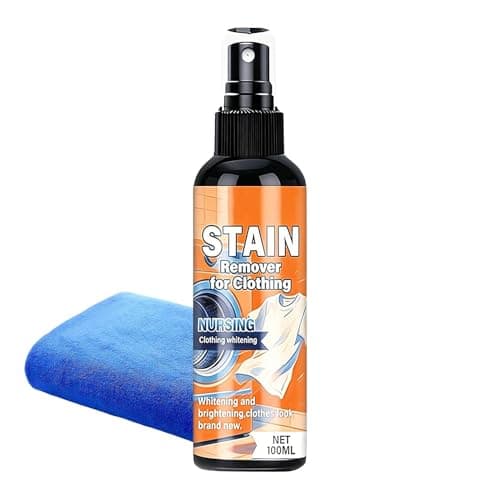 Professional Fabric Rescue, 100ml Laundry Spot Remover, 5.5x1.5 Inches Bottle with Targeted Tip, Fast-Acting Enzyme Formula, Cleaning Tool with Modern Style, Stain Eraser for Furniture & Rugs