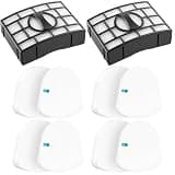 Colorfullife Replacement Filter for Shark CU530 UV650 UV725 ZU560 ZU560C ZU561 ZU562 ZU572 ZD400 ZD402 ZD201 Rotator Navigator Lift-Away Upright Vacuum,Part XFFK560, XHEPA560, XFFKZD400, XHFZD400