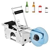 AETEREOS Semi-Automatic Round Bottle Labeling Machine, for Label Diameter 15~130mm