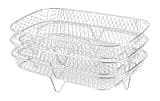 Air Fryer Rack Grilling Stainless Steel Oven Grill Steamer 3 Layers Mesh Basket Accessories