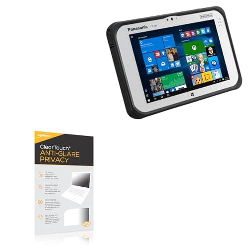 BoxWave Screen Protector Compatible with Panasonic Toughpad FZ-M1 - ClearTouch Anti-Glare Privacy (2-Pack), Privacy Screen Protector Flexible Film Anti-Glare