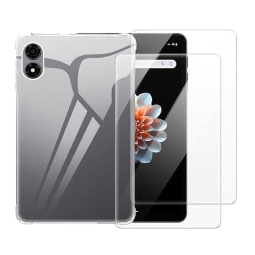 OAGELIM 2 in 1 Case and Screen Protector Compatible with Alldocube iPlay 60 Mini Pro T812 8.4 2024 Protective Cover with Tempered Glass Film(Clear)