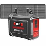 MARBERO Solar Generator 296Wh with Solar Panels 60W Portable Power Station with 300W Pure Sine Wave Solar Generator with Panels Included USB DC AC Outlet for Camping RV Van Outdoor Emergency Home