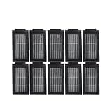 Compatible For Ecovacs， T50 PRO OMNI /T50 AUTO DDX67 Robot Vacuum Cleaner Accessories Main Side Brush Mop Cloth HEPA Filter Dust Bag Parts(6pcs)