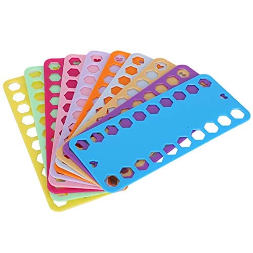 Floss Organizer, Cross Stitch Supplies 1Pc Digital Sign Colorful 20Pcs Embroidery Floss Organizer Cross Stitch Threads Organizer Embroidery Plastic Winding Board for Thread Craft