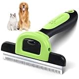 MIU COLOR Pet Grooming Brush, Deshedding Tool for Dogs & Cats, Effectively Reduces Shedding by up to 95% for Short Medium and Long Pet Hair，Apple Green