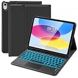 kantaj Touchpad Keyboard Case for iPad 11th (A16) 2025/10th 2022 Generation, Backlit Keyboard Case for iPad 11-inch 11th /10.9-inch 10th Gen with Pencil Holder, Magnetically, Detachable, Wireless, BK