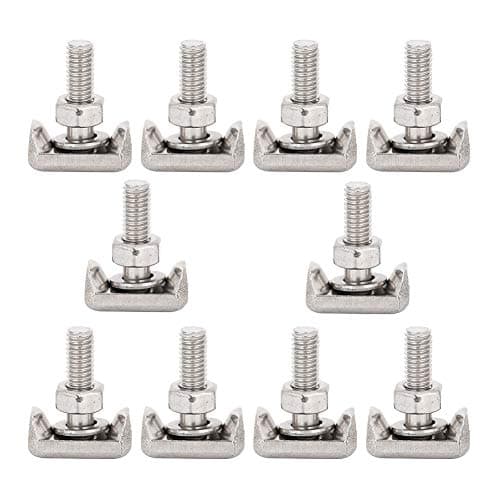 Terminal Bolts, 10pcs Stainless Steel T Bolt Auto Battery Cable Connectors 19116852