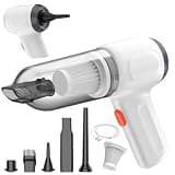 Wuular Mini Car Vacuum Cleaner, Small Handheld Vacuum Portable Cordless 3 in 1 Dust Buster & Air Blower & Hand Pump, 15000PA Rechargeable Hand Vacuum High Power for Car, Home, Office