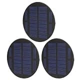 Aolidsive Round Solar Panel Polysilicon Mini Solar Panel DC 5.5V 100mA 0.55W High Conversion Low Light Output for Lawn Lights Landscape Lights DIY Experiments