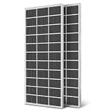 600 Watt Solar Panel 18BB Monocrystalline 25% High Efficiency 300w Solar Panels 2 Pack for 12v/24v System MC4 Connectors for Home, RV, Roof, Boat, Camping Jeep and Other Off-Grid