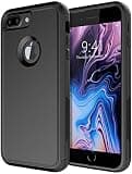 Diverbox Case [Shockproof] [Dropproof] [Dust-Proof],Heavy Duty Protection Phone Cover for Apple iPhone 8 Plus & 7 Plus (Black)