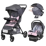 Baby Trend Passport® Cargo Stroller Travel System with EZ-Lift™ Plus Infant Car Seat, Pink Bamboo