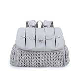 MINOSSOB Convertible Diaper Bag Backpack Waterproof Nappy Changing Bag Travel Mummy Bag with Changing Pad & Shoulder Strap