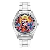 NTVOWPZO Three-Hand Analog Stainless Steel Watches for Men Easy Reader
