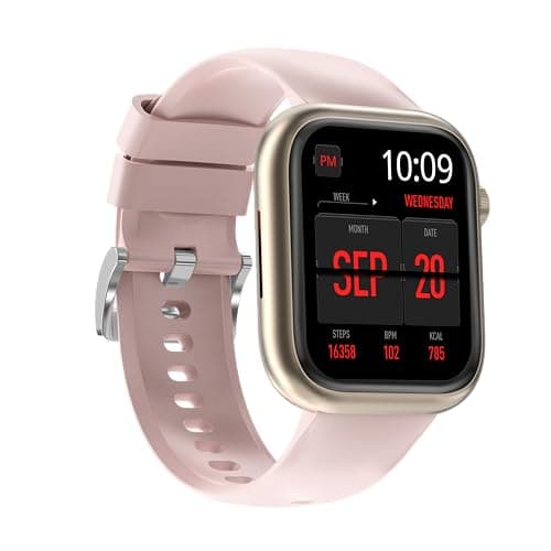 QVEQ Smart Watch for Women, 1.83" Fitness Watch GoldPink