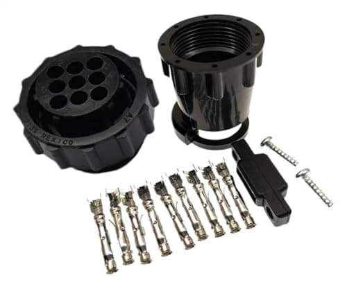 For TE 206708-1 9 Pin For AMP Connector, 9P Female with Sheath Clamp for Automotive Applications(1 Set)